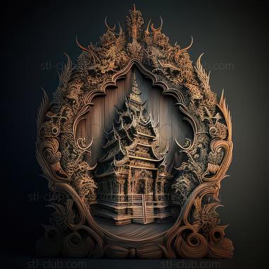 3D модель Бангкок, Тайланд (STL)